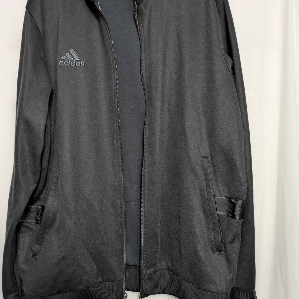Adidas Men's Black Full-Zip Track Jacket - Picture 5 of 10